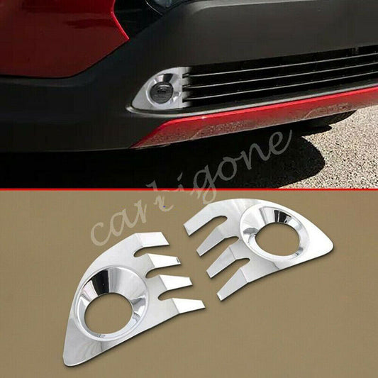 Chrome Silver Front Fog Light Lamp Cover Trim for Toyota for Corolla Cross 2020-2023