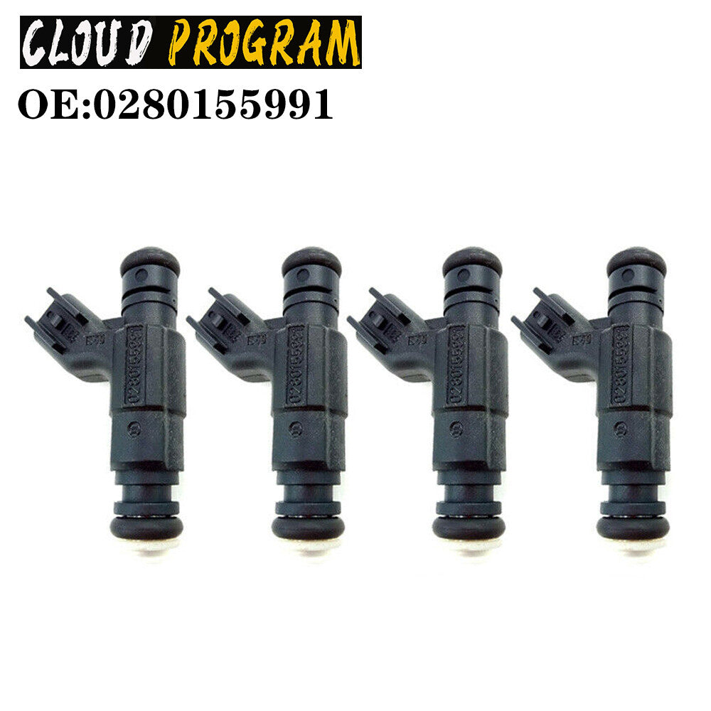 Set of 4 Fuel Injector Nozzle 0280155991 Fit for Mini Cooper R50 R52 n