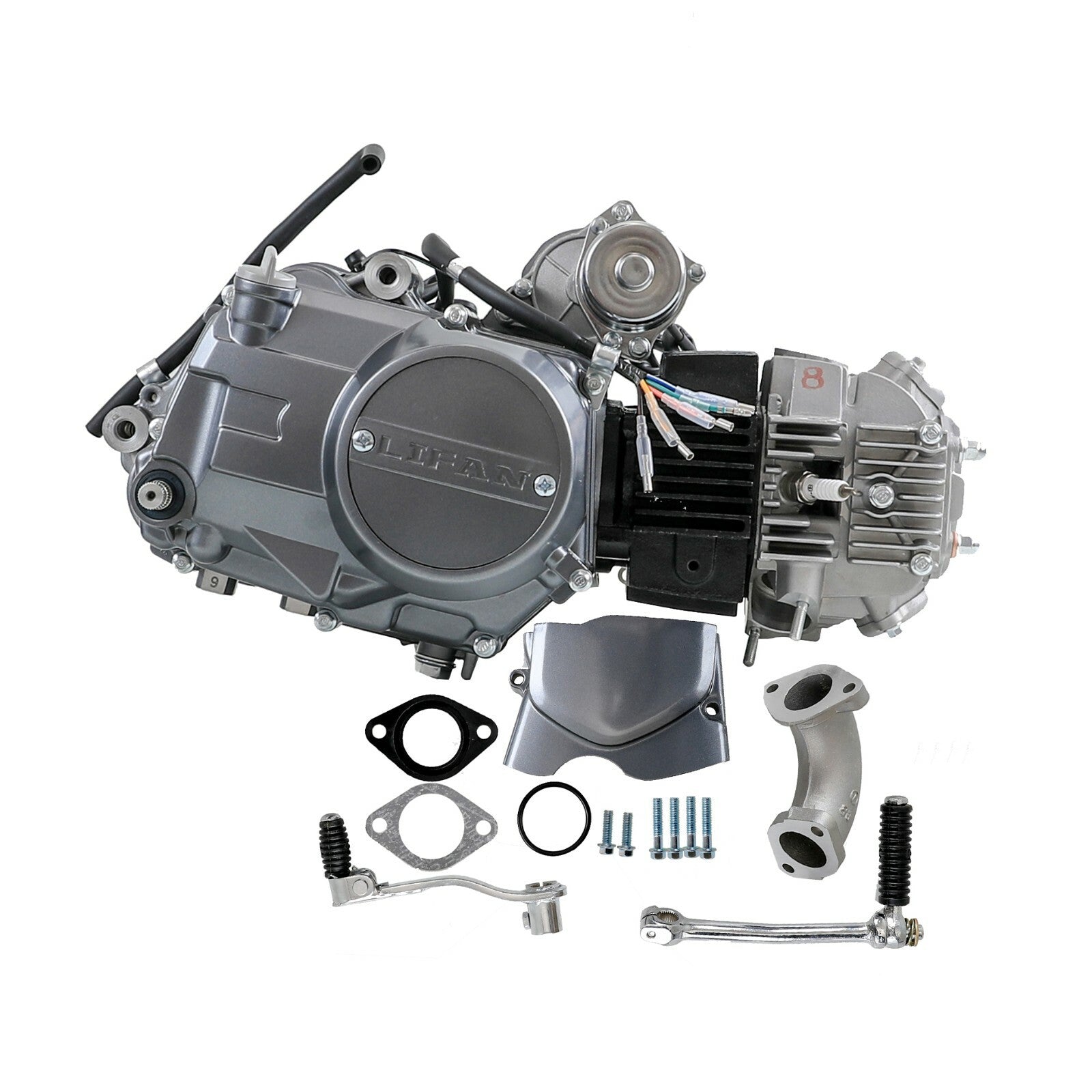for Lifan 125cc Semi Auto Engine Motor Kit Electric Start Fo Dirt Bike 50CC 70CC 110