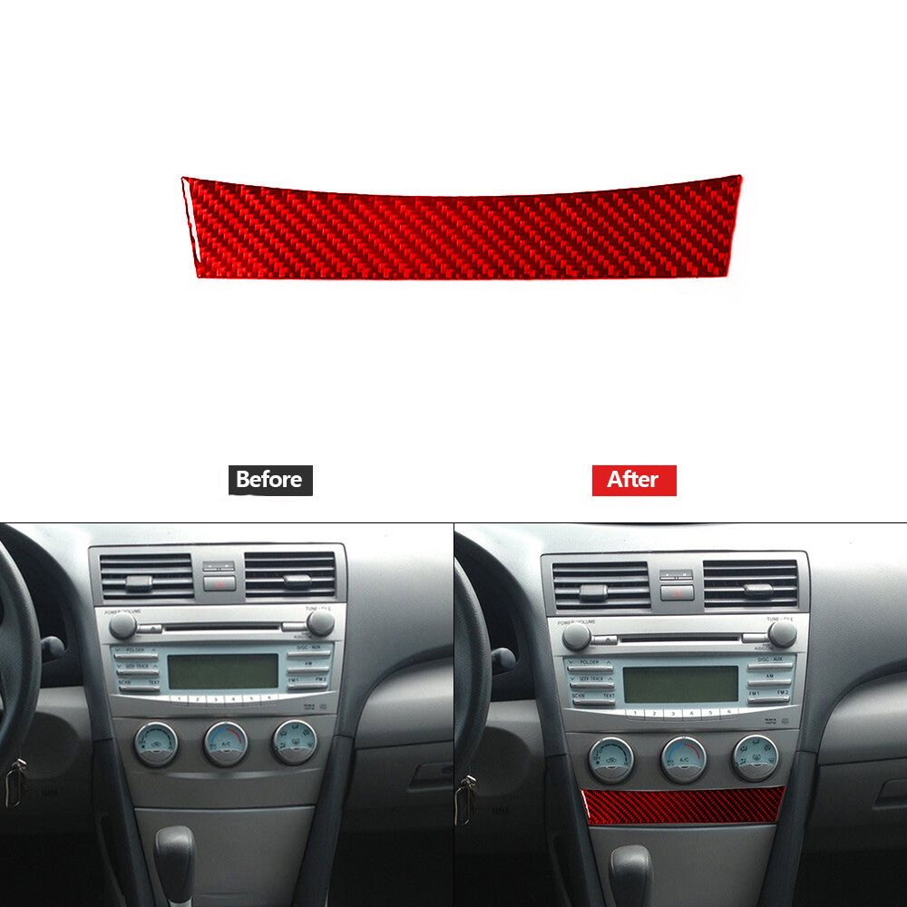 Carbon Fiber Gear Shift Panel Outer Frame Trim for Honda for Civic Coupe 2013-2015 v