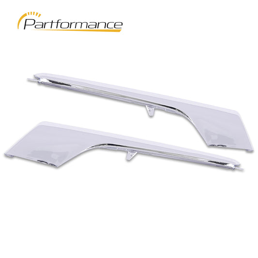 Front upper fog light trim applicable to 2016-21 for Tesla Model X chrome strip left and right