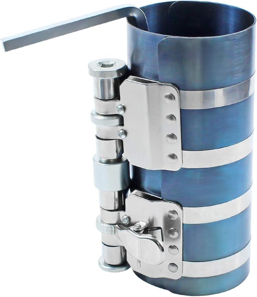 6¡± Piston Ring Compressor ,Adjustable from 2.4¡± to 7.6¡±,Sprung mechanism,Blue