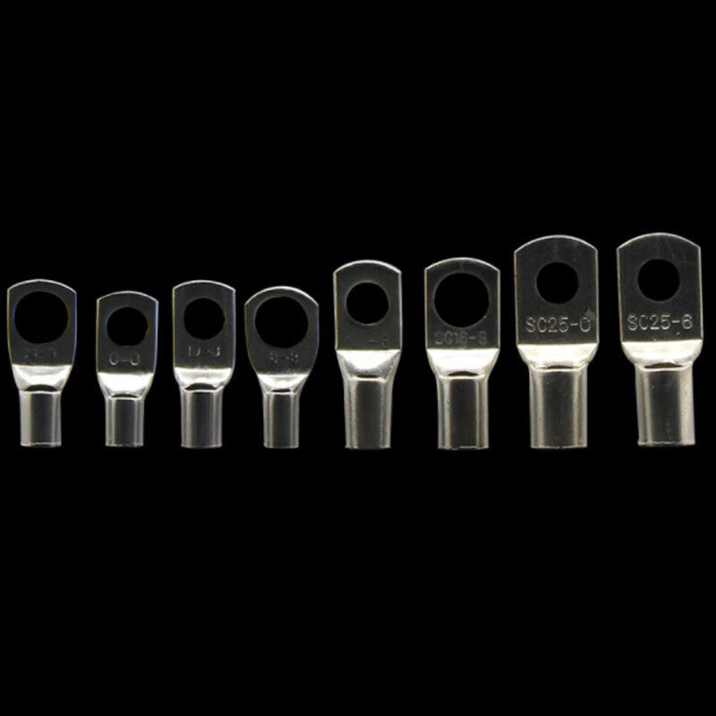 60¡ÁElectrical Wire Annealed Copper Lug Battery Cable Connector Terminals Set v