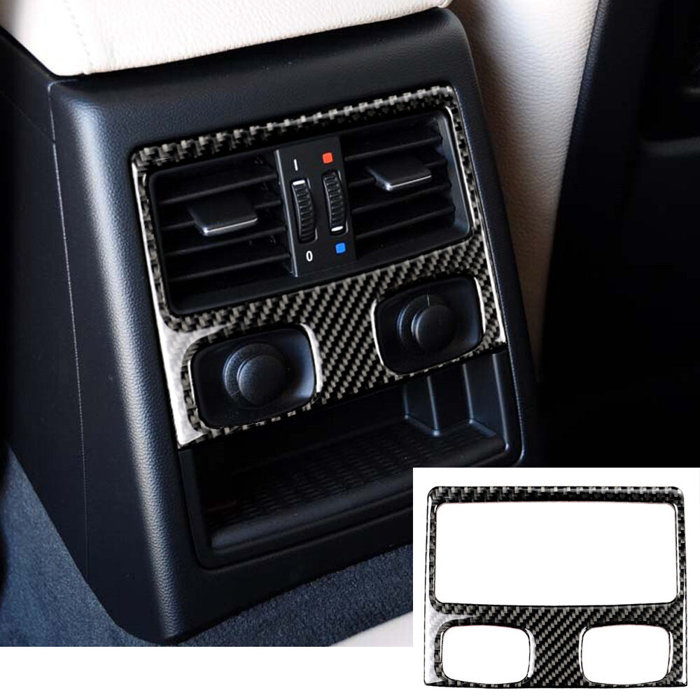 Carbon Fiber Rear AC Air Vent Outlet Panel Trim for BMW 3 Series E90 E92 2005-12