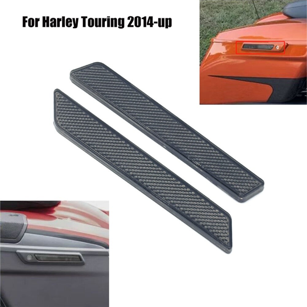 Saddlebag Protective Latch Cover Reflector for Touring FLHT Road Gliders n