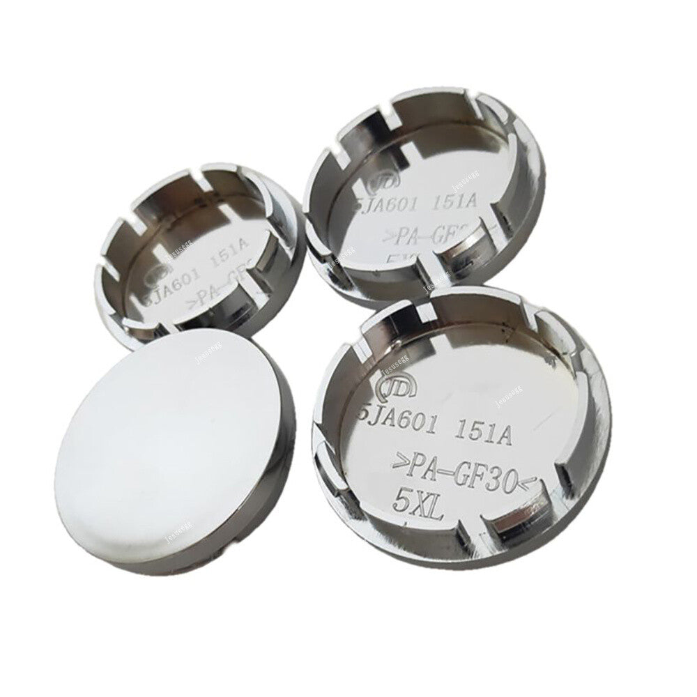 4Pcs Wheel Rim Center Hub Cap Cover Wheel Center Cap Cover Universal Silver 56mm Q