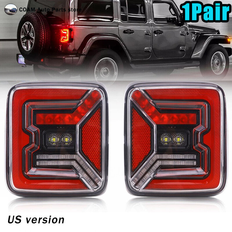 Latest pair of LED taillights and stop lights for Jeep for Wrangler JLU 2018-24