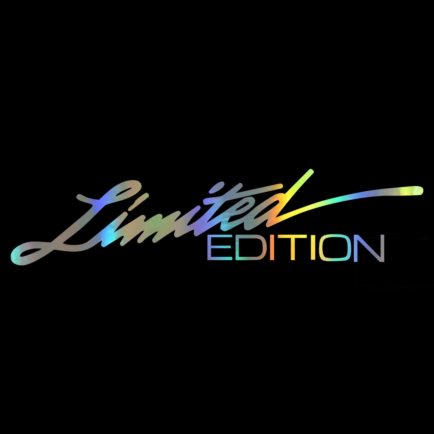 2-Pack Vinyl Decal Car Stickers Limited Edition Automatic Shaping Decoration Car Accessories