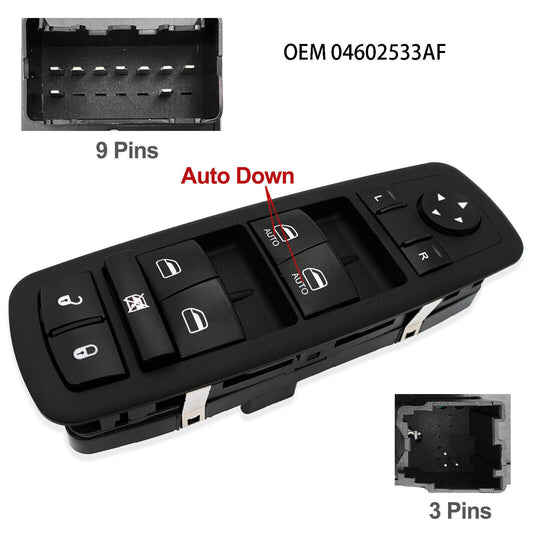 for Dodge for Ram Master Power Window Switch 1500 2500 3500 2009-2012 Driver Side LH