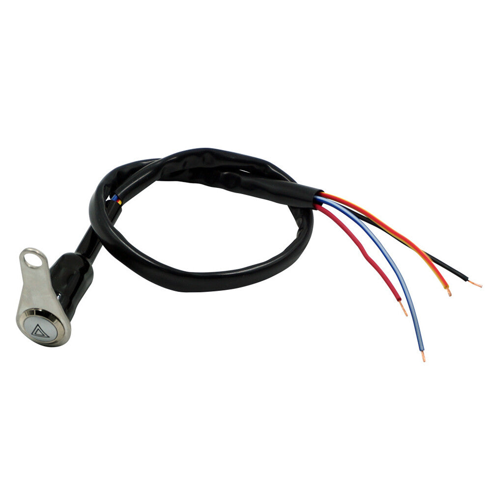 12V Motorcycle Switch ON OFF Handlebar Mount Push Button Red LED Q