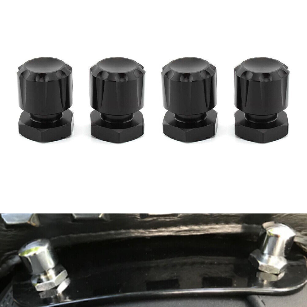 for Harley Road King Road Glide Softai Fat Boy Black 4x Solo Mounting Nuts Bolts