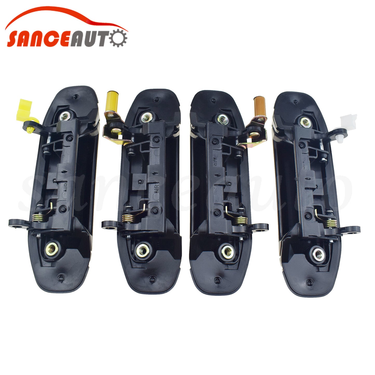 Black front and rear door handles for Montero 92-00 Pajero 92-98- n