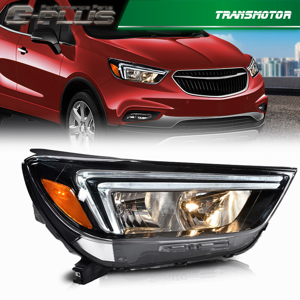 Fits 2017 - 2022 for Buick Encore Halogen LED DRL Headlight Headlamp Passenger Side - v