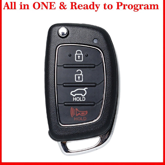 Compatible with 2014-2017 for Hyundai Sonata keyless entry remote car key chain TQ8-RKE-4F16(H220)