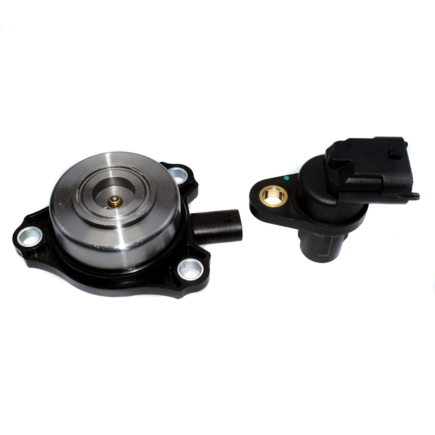 2-Piece Camshaft Position Sensor + Adjuster Magnet for Mercedes R171 W203 W209 - Brand New n