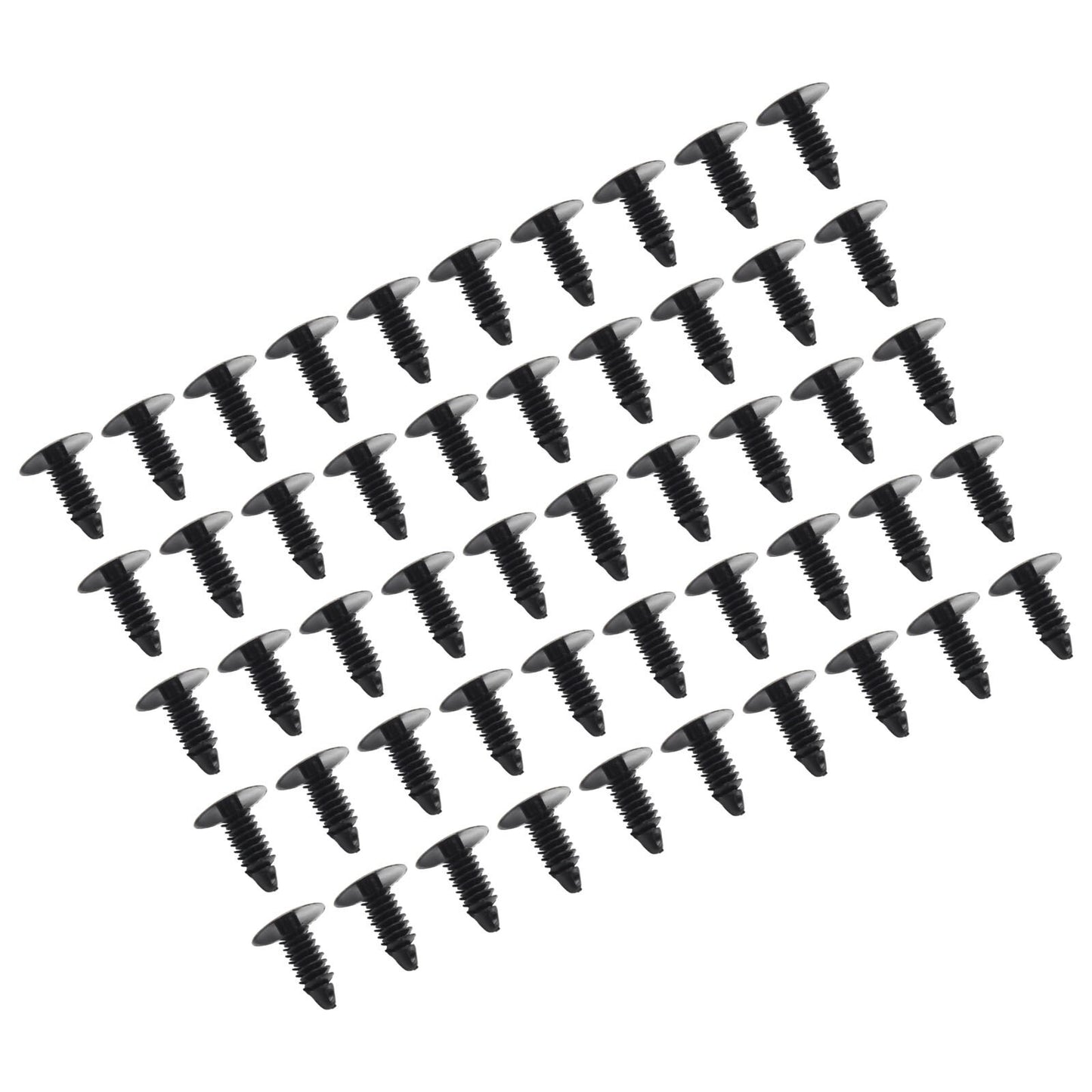 50pcs Plastic Rivet Fastener Clips 7.5mm-6.0mm Hole For - for Honda v