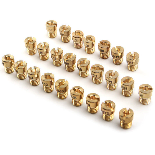 25pc Carburetor Main Jet Replcement Fit Dellorto PHBG SHA 5mm #55-#115 Q