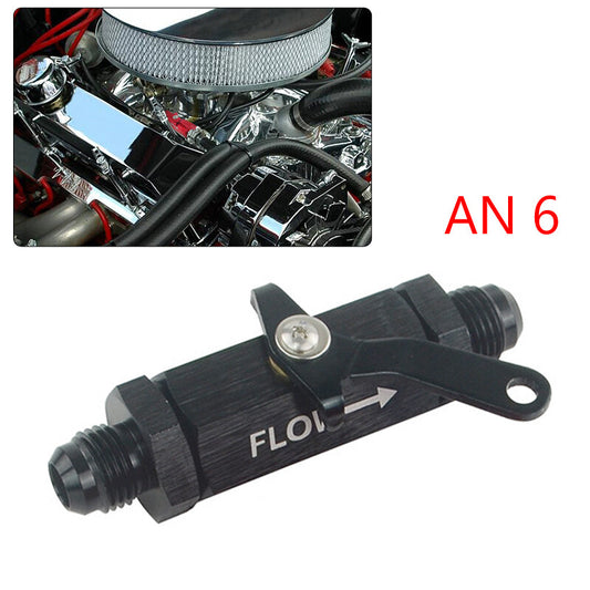 6AN Car fuel tank handle cut-off valve with cable rod and safety roller shut-off valve AN6- n
