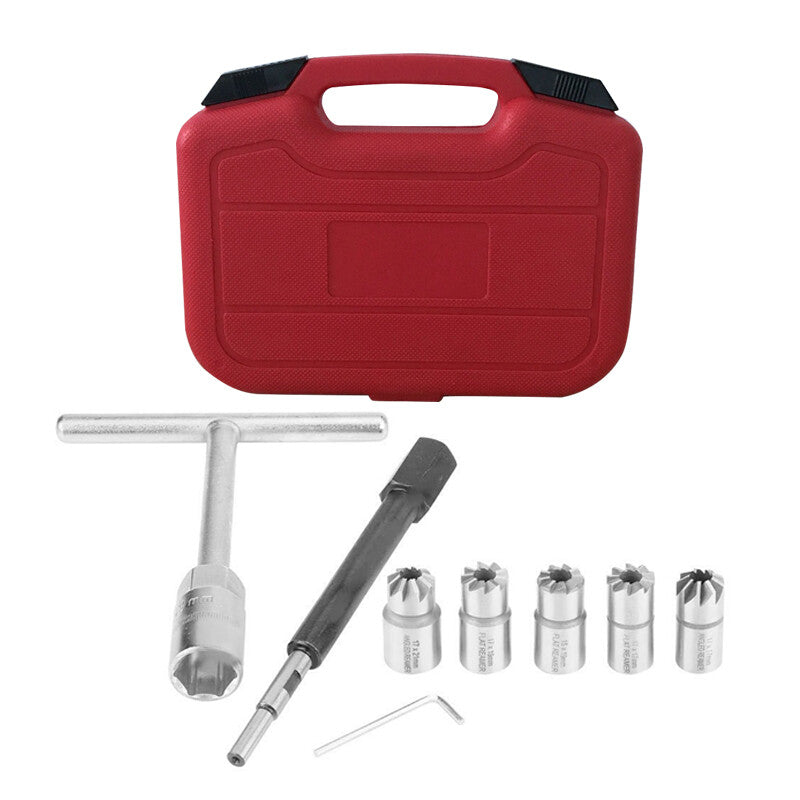8-Piece Diesel Injector for Seat Cutter Cleaner Universal Injector Cleaning Tool Kit n