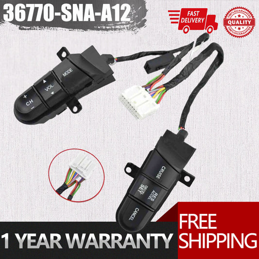 36770-SNA-A12 Steering Wheel Button Volume Cruise Control for Honda Brio HRV