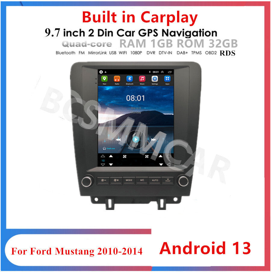 Fit For 2010-2014 for Ford for Mustang 9.7 Android 13 Car Stereo Radio GPS Navi WIFI