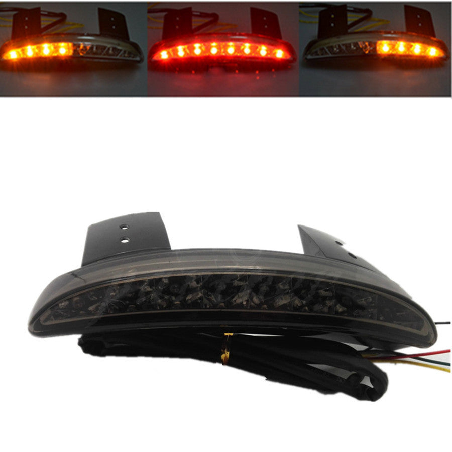 Chopped Fender Edge LED Tail Runing Brake Light With Turn Signal for Harley 883 Q