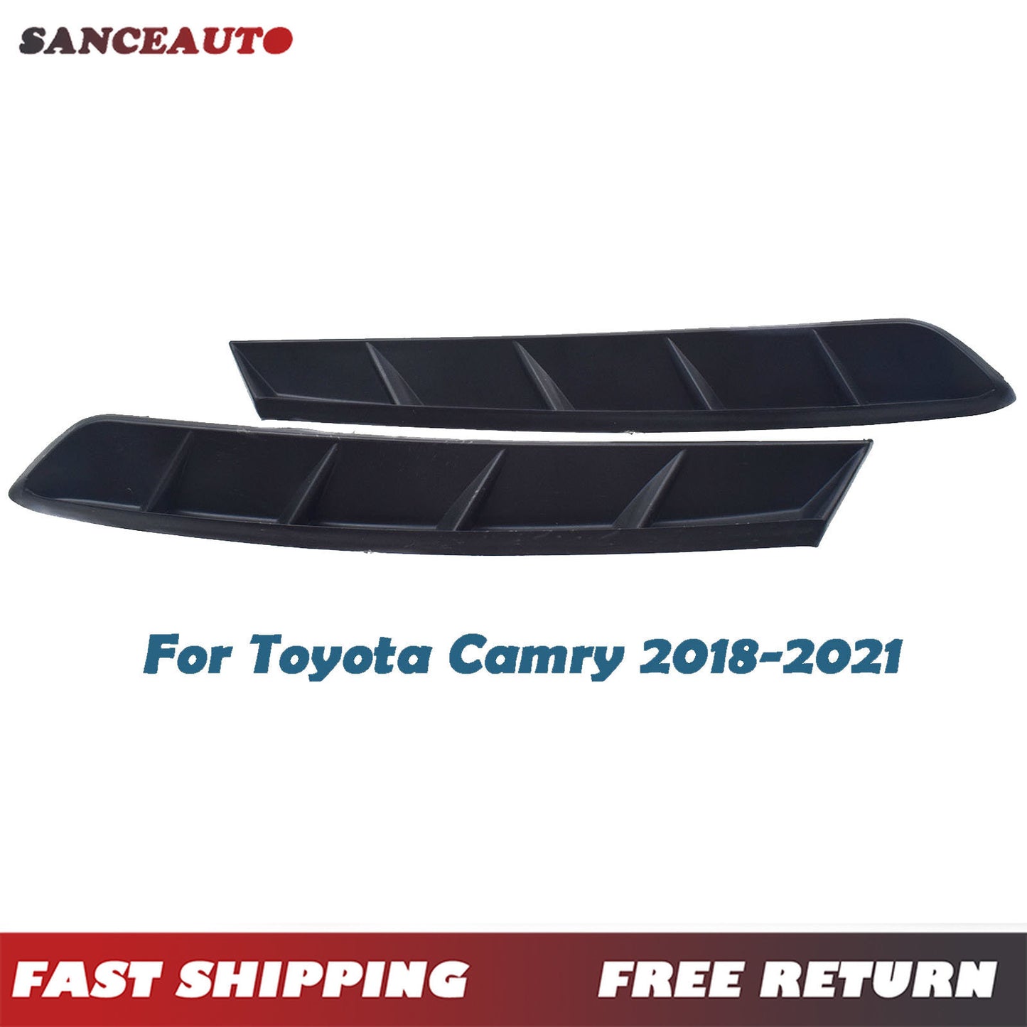 2-Piece for Camry 2018-2021 Rear Bumper Brake Support Extended Trim, LH Right Handle - n