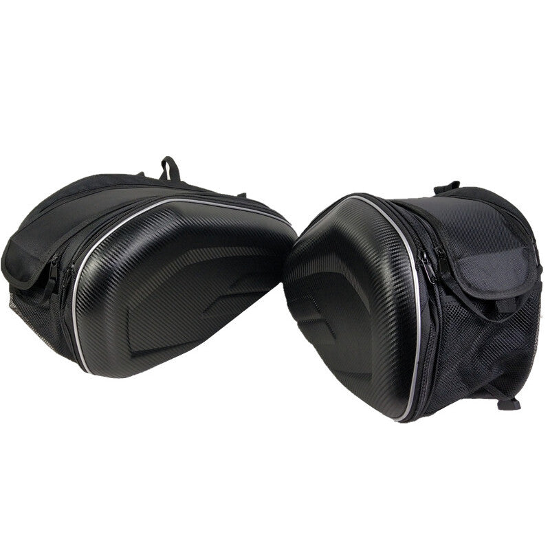 Motorcycle, ATV, 36-58L helmet bag, carbon fiber colored saddlebag. n