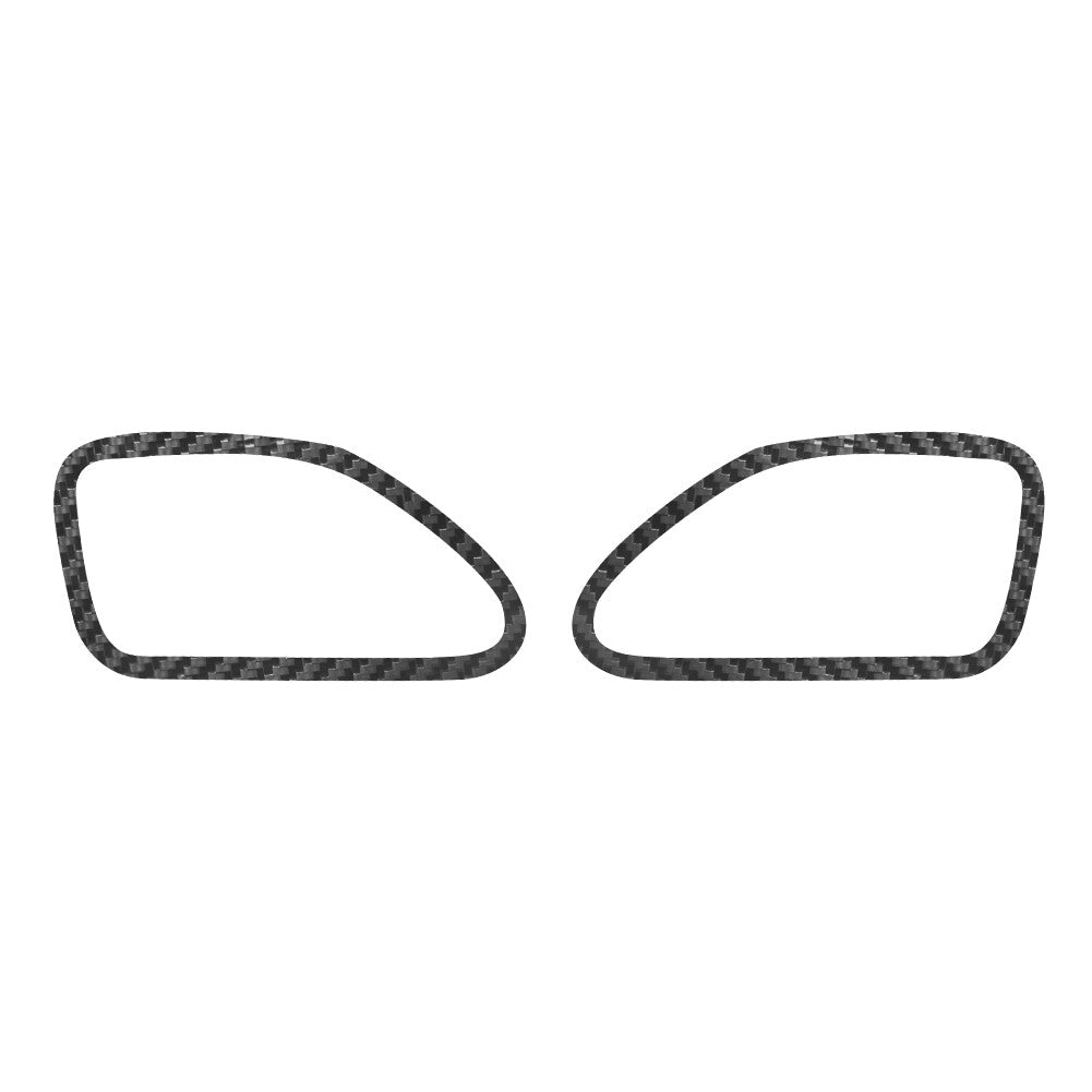 2Pcs Carbon Fiber Door Handle Frame Trim Cover Sticker for Audi TT 8N 2001-2006 v