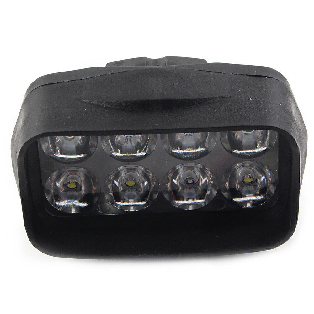 1X Motorcycle Headlight Spot Fog Light White 8-LED Headlamp For Car UTV ATV 12V Q