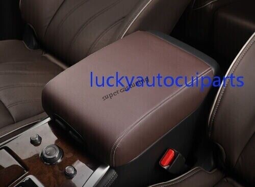 for Infiniti QX60 JX35 13-21s Brown Leather Car Armrest Box Cover Trim Protector