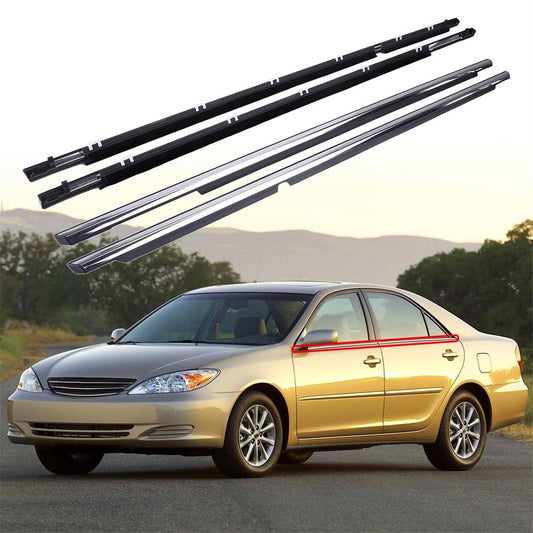 4Pcs Front Rear Door Belt Moulding Set for Toyota for Camry 2002-2006 75710-33080