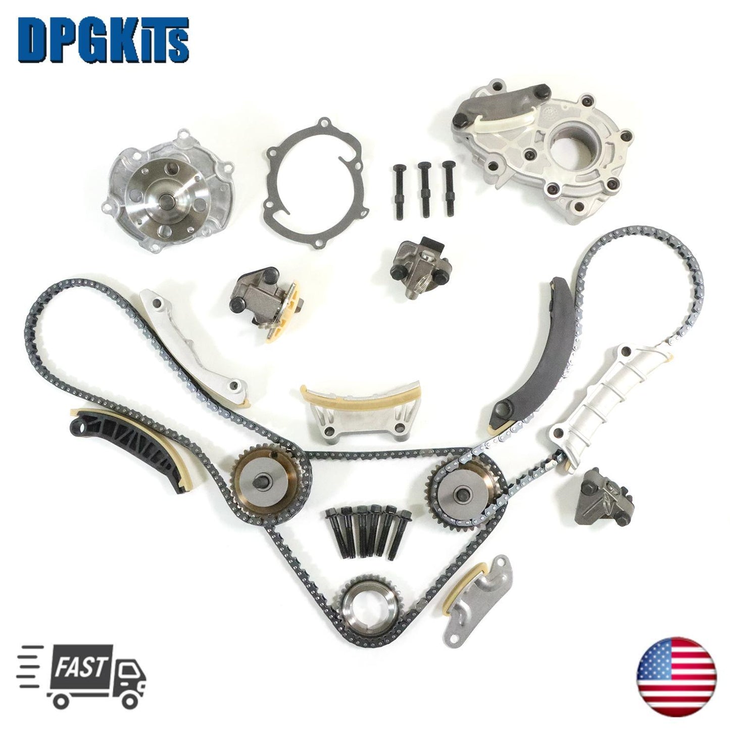 For 2007-15 for Cadillac for Pontiac for Saab for Suzuki 3.6L 3.0L DOHC Timing Water  Oil Pump