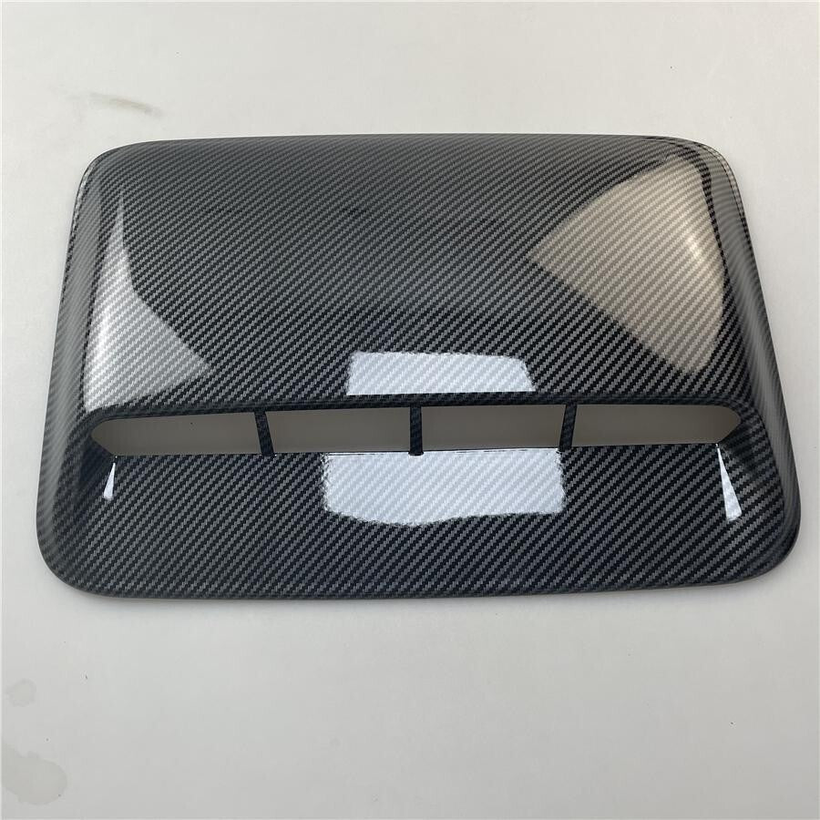 Car Bonnet Hood Scoop Air Flow Intake Vent Cover Decorative Carbon Fiber Look Q