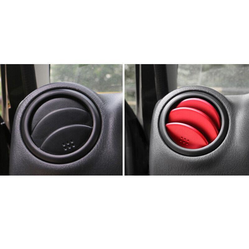 for Suzuki for Jimny 2007-2018 Red Aluminum Left And Right Air Outlet Vent Trim 6PCS