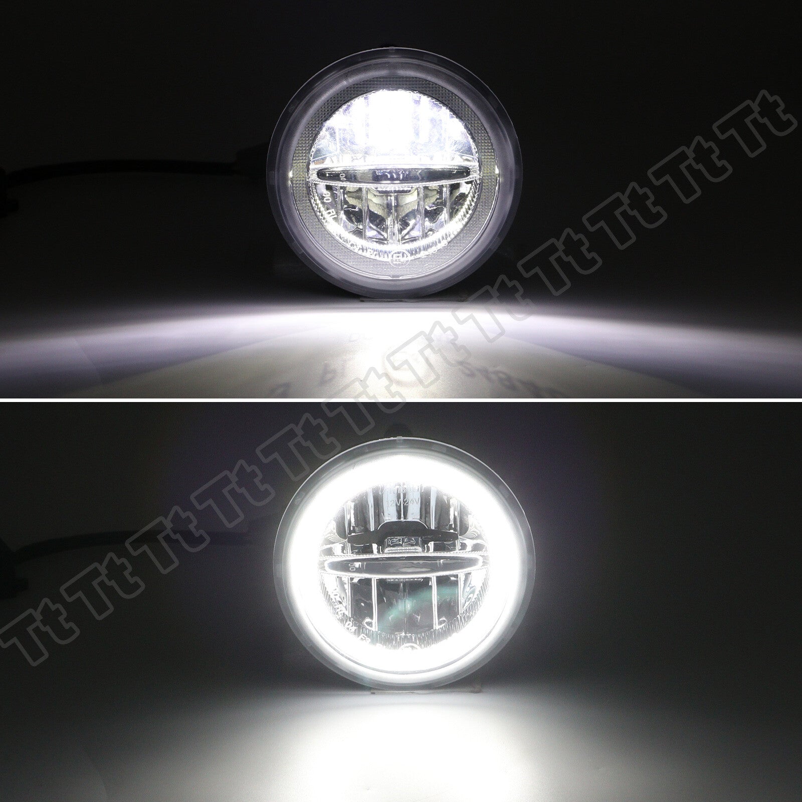 LED Halo DRL Driving Fog Daytime Running Lights for 2003-2009 for Hummer H2