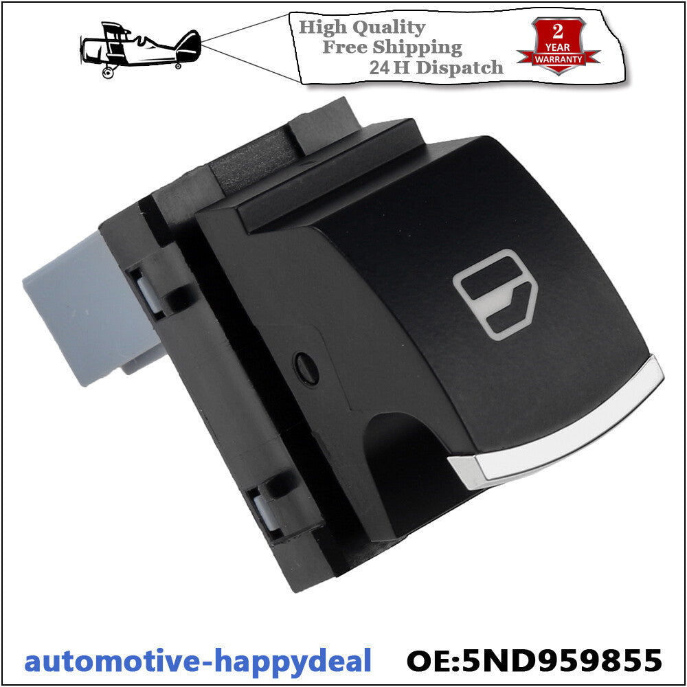 3X Chrome Window Control Switch for VW for Golf for Jetta MK5 MK6 for Tiguan for Passat B6 B7 CC