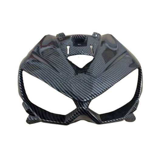 Carbon Fiber Upper Front Nose Lamp Fairing Panel Cover for Kawasaki Z1000 14-20