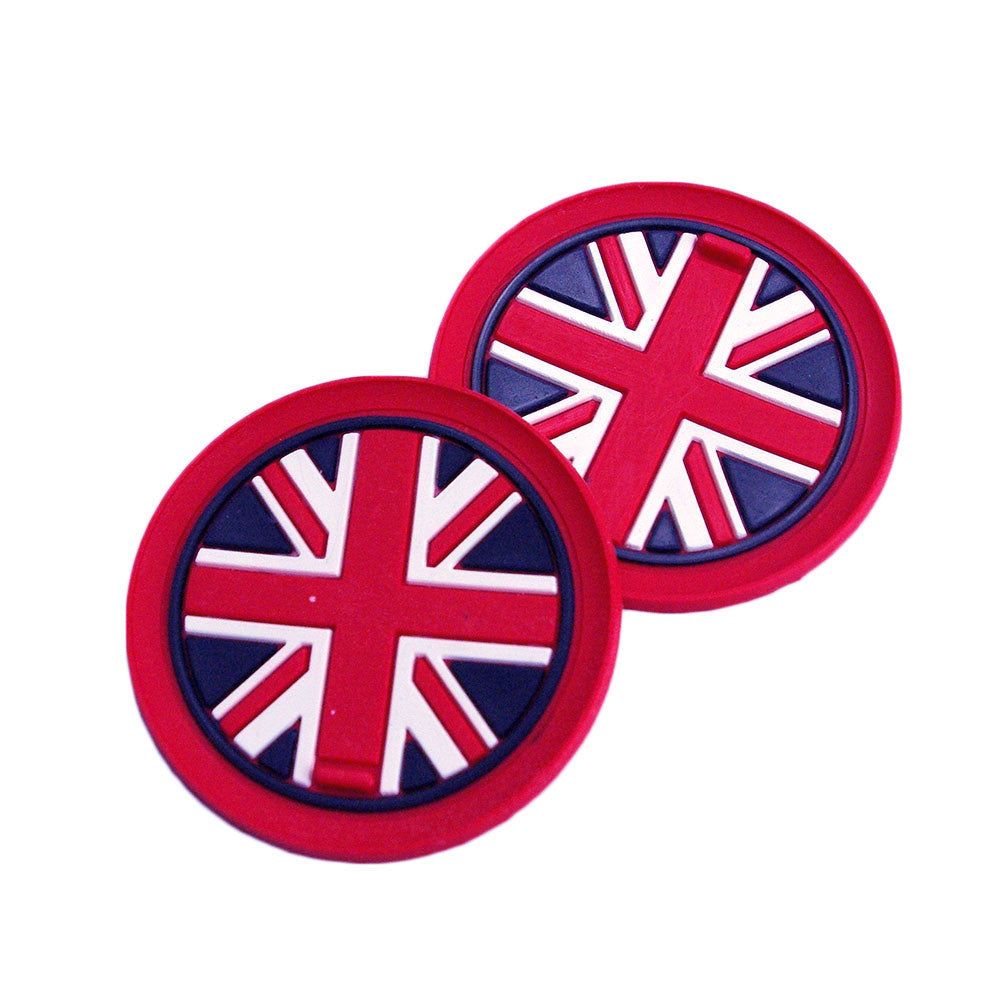 2pcs Union Jack CAR Cup Mat Cup Coaster for Mini Cooper JCW R55 R56 R57 R58 R59 Q