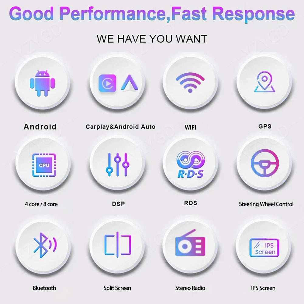 Android Auto CarPlay for Volvo XC90 2004-2014 GPS Navi Stereo Car Radio Screen
