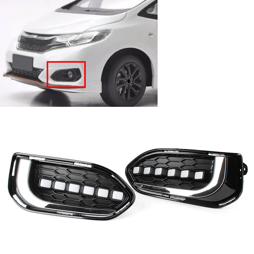 2x LED DRL Daytime Running Light Fit for Honda Fit/Jazz 2018-20 Q