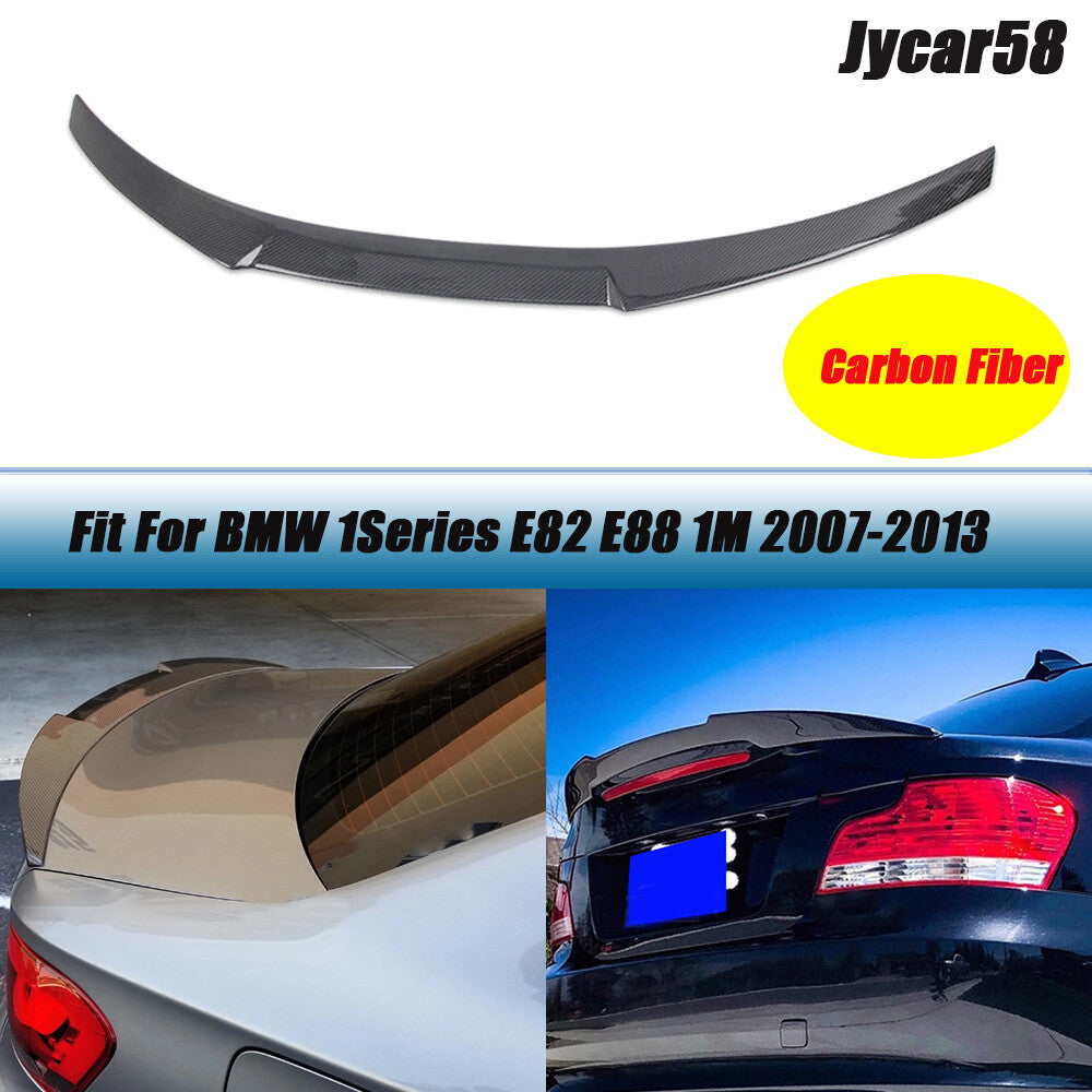 for BMW E82 E88 120i 125i 135i 1M 2007-2013 Carbon Fiber Rear Trunk Spoiler Wing