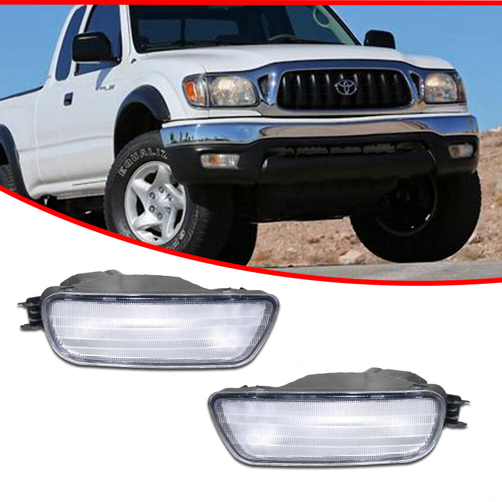 2-Pack Clear Front Bumper Turn Signal Housing Kit for 2001-04 for Tacoma - v
