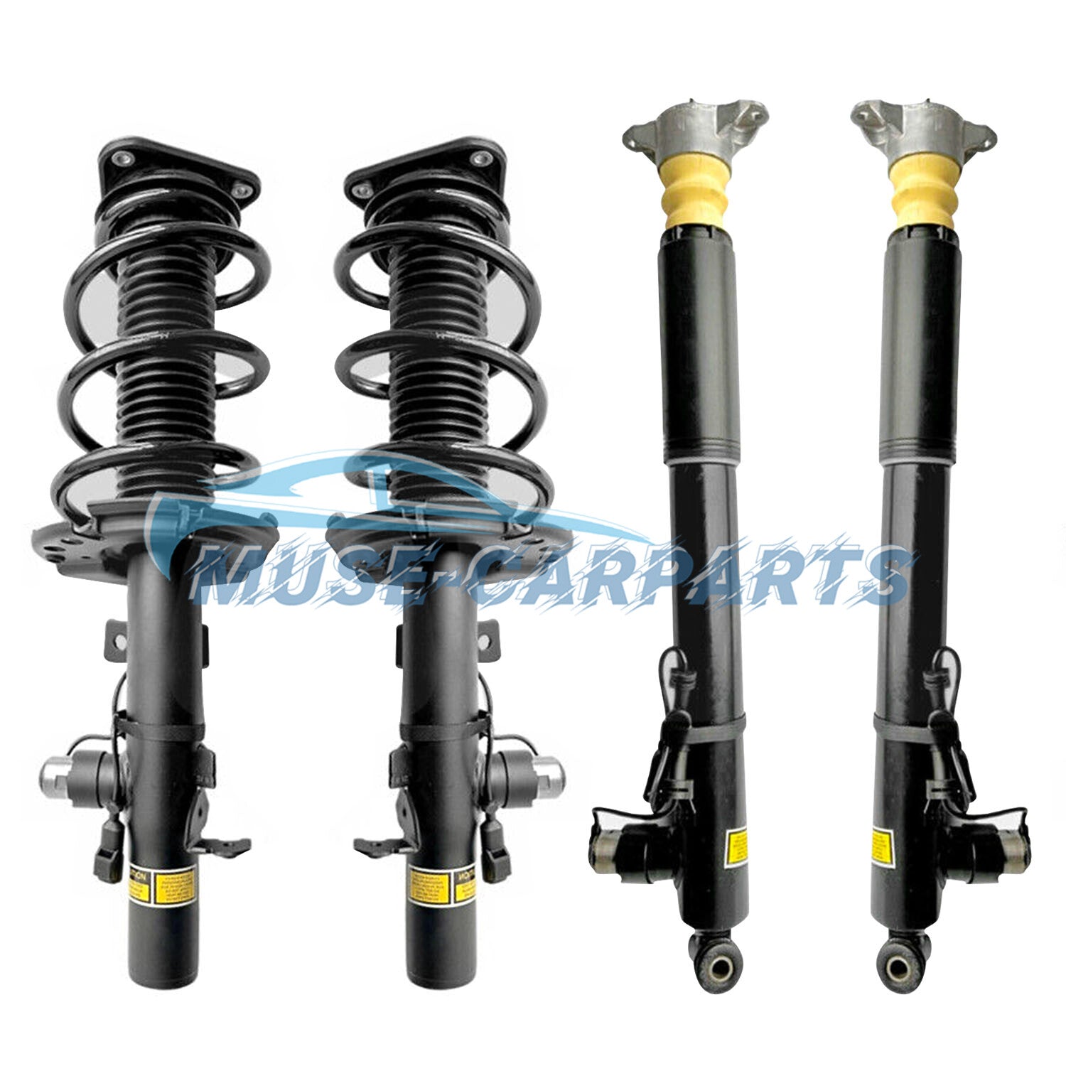 Pair Front Shock Struts Assembly ADS Fit for Mercedes W218 W212 CLS63 E63 AMG 4Matic