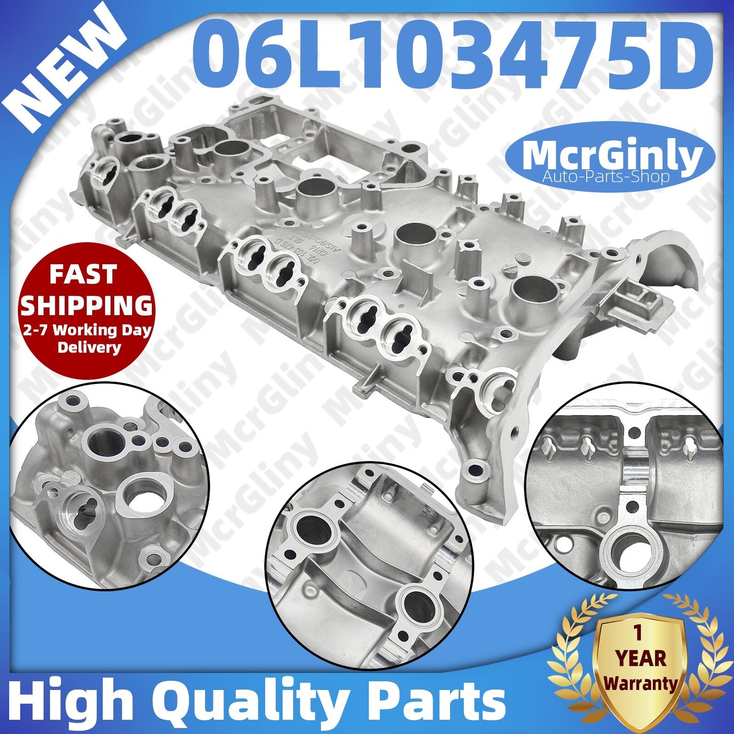 Equipment Manufacturer EA888 Engine Head Valve Cover for Audi A5, A6, A7, Q5, TT, and for Golf 06L103475D- n