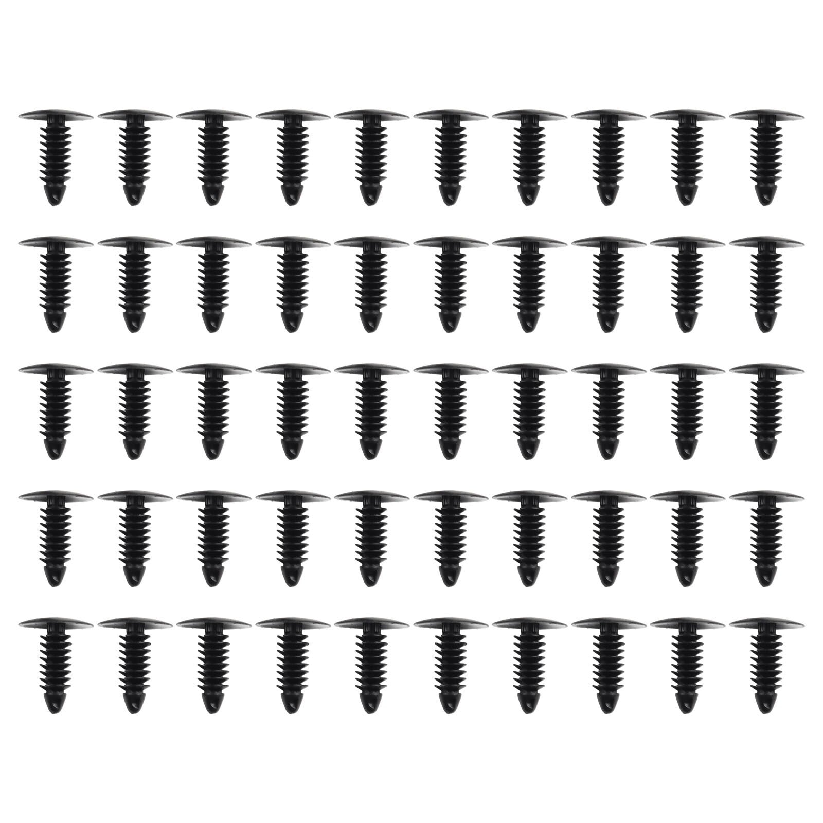 Replacement Fastener Clips Accessory Push pins 50pcs Plastic Automotive