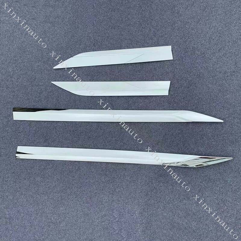 4P ABS Chrome Side Door Body Molding Panel Trim Cover for Toyota RAV4 2019-2022
