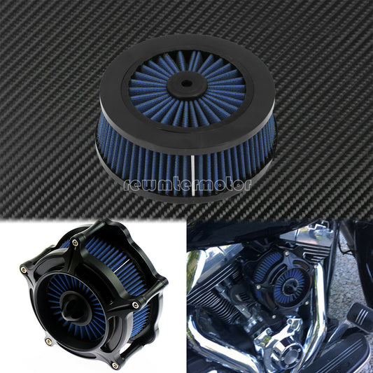 Blue Air Cleaner Element Replacement Filter Fit For Sportster Touring Softail Q
