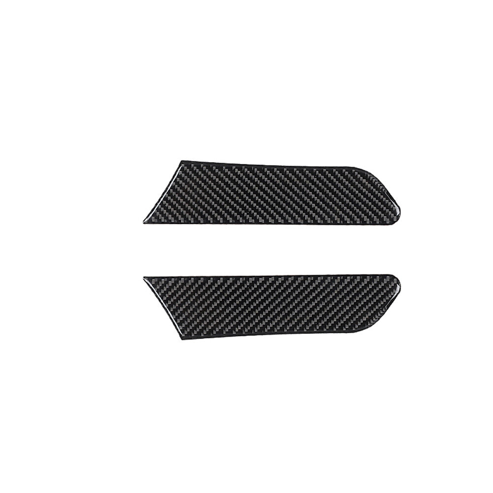5Pcs Carbon Fiber Rear Central Console Trim Panel For Explorer 2011-2014 v