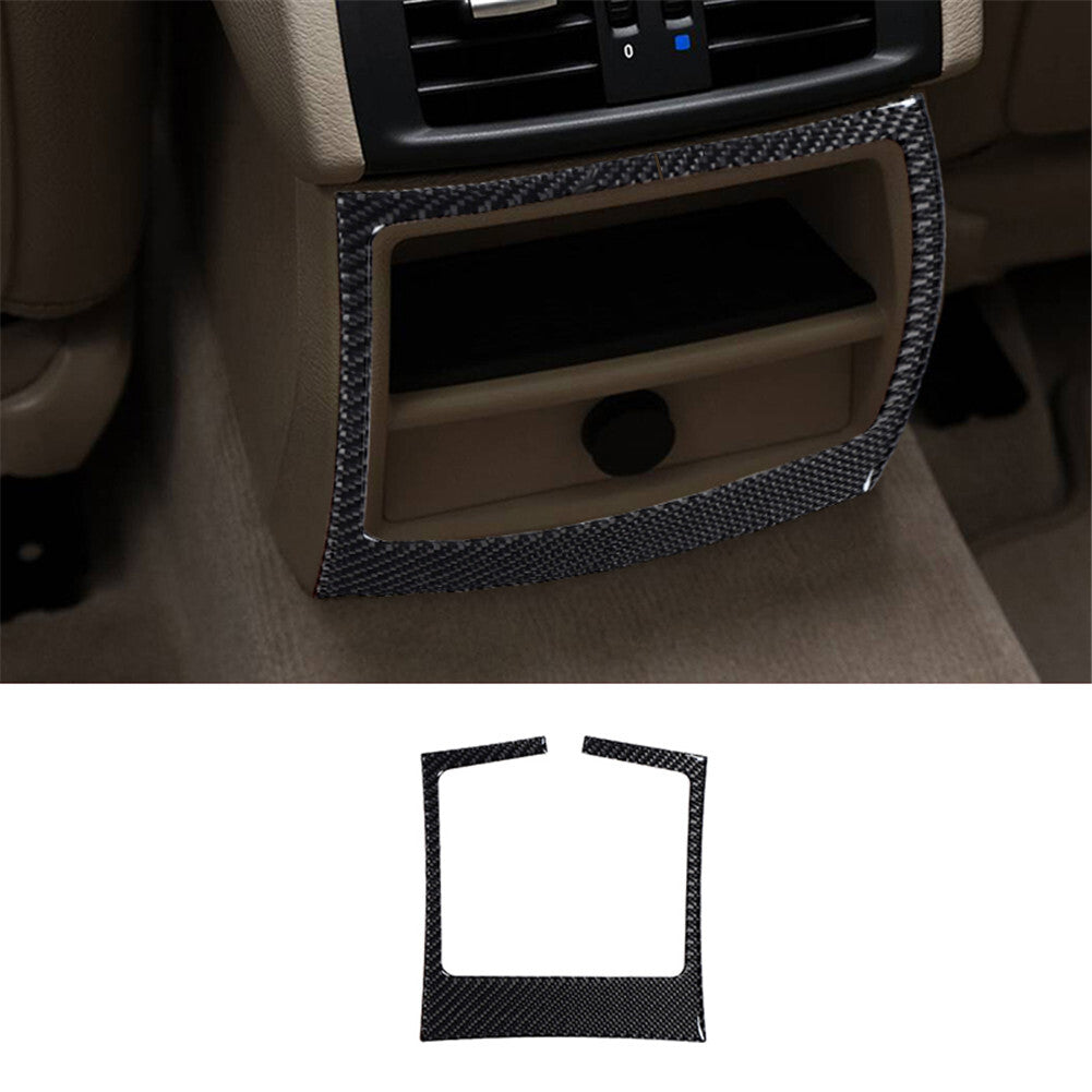 Carbon Fiber Air Vent Outlet Decorative Cover Trim For Explorer 2013-2019 v